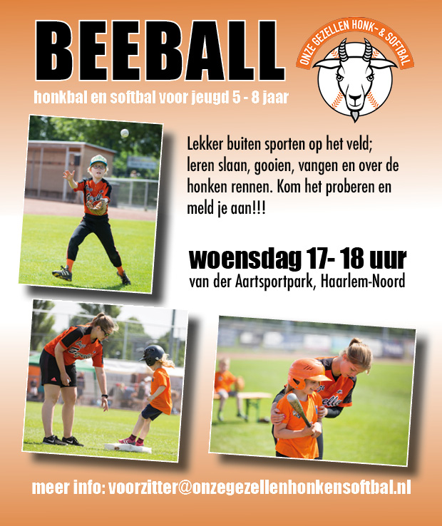 BEEBALLERS GEZOCHT! Onze Gezellen Honk en Softbal BEEBALLERS GEZOCHT! Onze Gezellen Honk en Softbal